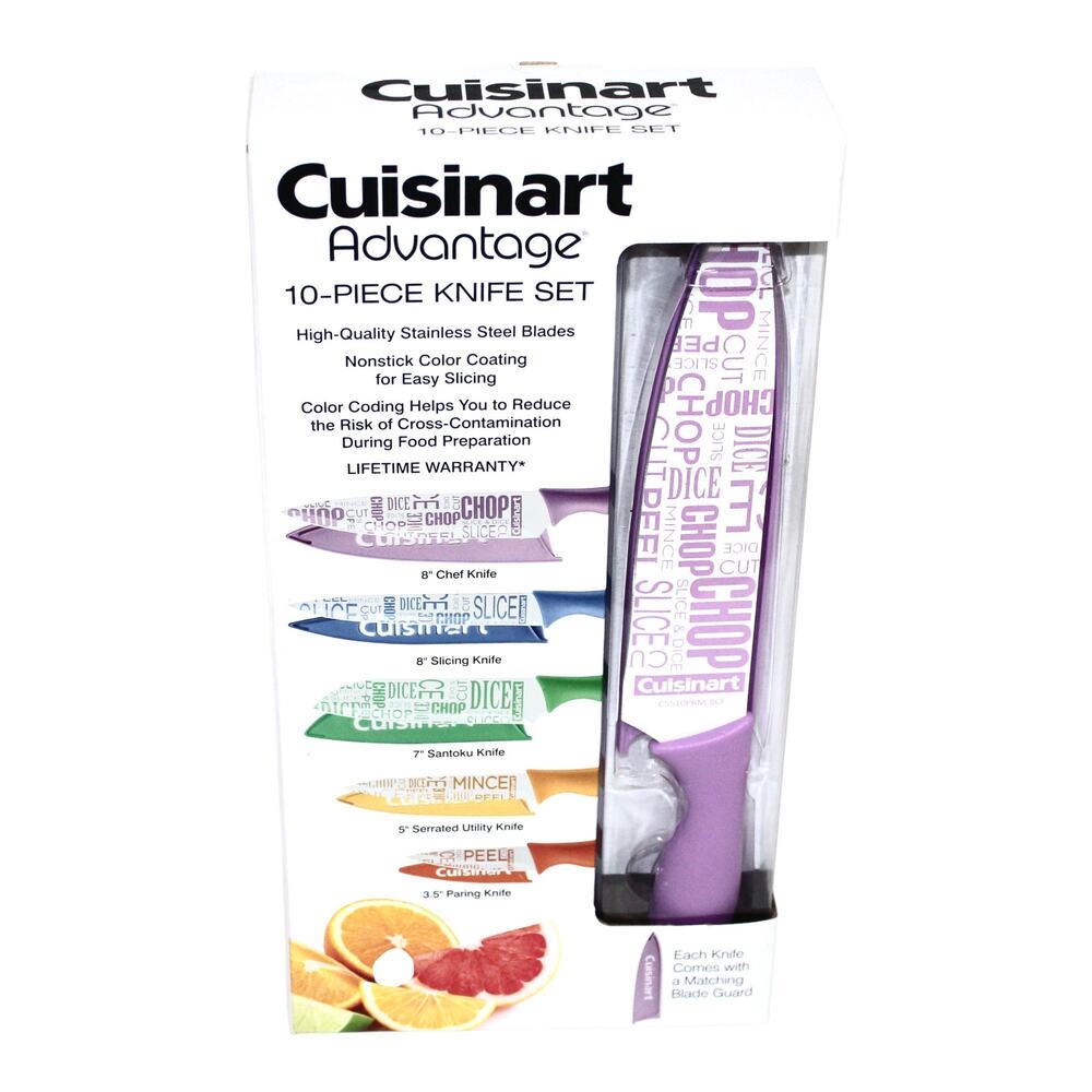 Cuisinart Ceramic-Coated Printed Cutlery Set NWT